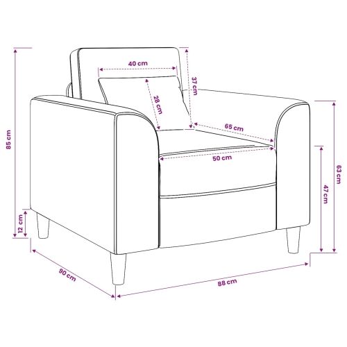 Fotelja Tamnosiva Tkanina - Tamnosiva Cijena