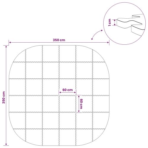 Podloga za bazen 36 kom. Ø 350 cm Kružni EVA pjenasti materijal - Crna Ø 350 cm Cijena