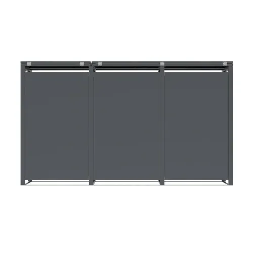 Westmann Status 3 | Metalno spremište za 3 kante za smeće | 3 x 240 L | Antracit - BRANDED IN GERMANY Cijena