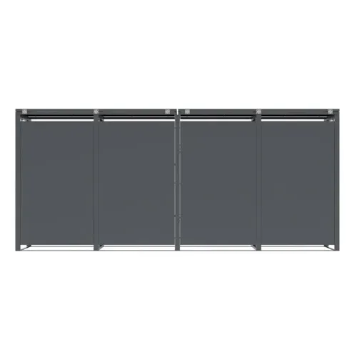 Westmann Status 4 | Metalno spremište za 4 kante za smeće | 4 x 240 L | Antracit - BRANDED IN GERMANY Cijena