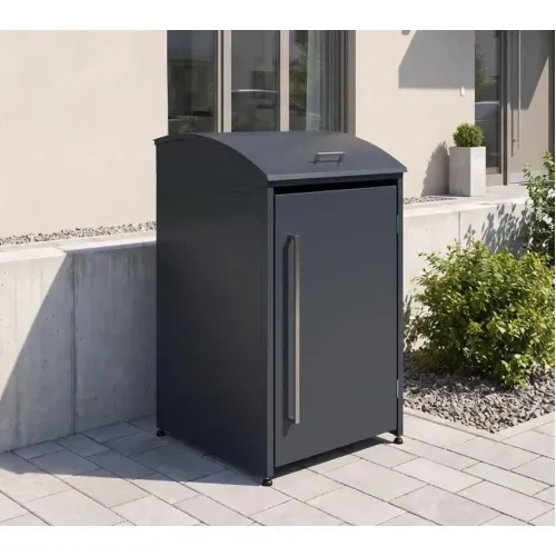 Westmann Moderna 1 | Metalno spremište za 1 kantu za smeće | 1 x 240 L | Antracit - BRANDED IN GERMANY Cijena