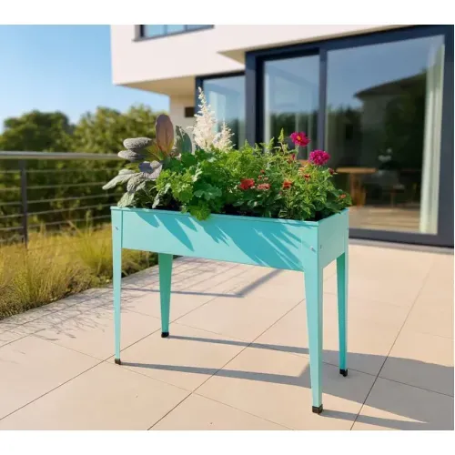 Herstera Garden Urban | Povišena gredica | Visoka tegla za cvijeće | 72 L | 100x40x84 cm - Menta - BRANDED IN EU Cijena