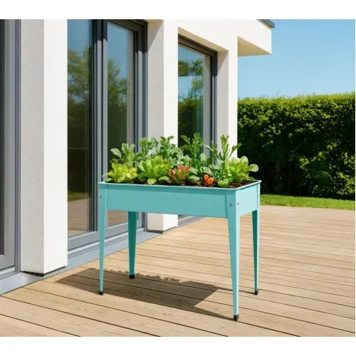 Herstera Garden Urban | Povišena gredica | Visoka tegla za cvijeće | 72 L | 100x40x84 cm - Menta - BRANDED IN EU Cijena