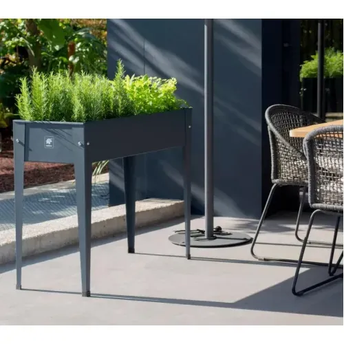 Herstera Garden Urban | Povišena gredica | Visoka tegla za cvijeće | 72 L | 100x40x84 cm - Antracit - BRANDED IN EU Cijena