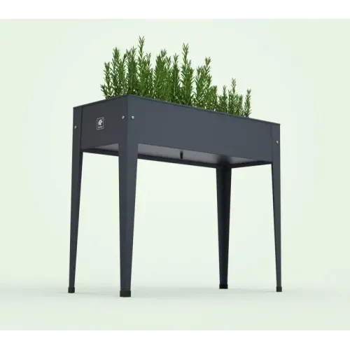 Herstera Garden Urban | Povišena gredica | Visoka tegla za cvijeće | 72 L | 100x40x84 cm - Antracit - BRANDED IN EU Cijena