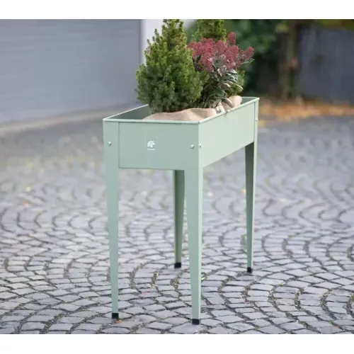 Herstera Garden Urban | Povišena gredica | Visoka tegla za cvijeće | 72 L | 100x40x84 cm - Kaktus zelena - BRANDED IN EU Cijena