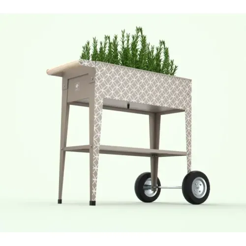 Herstera Garden metalna povišena gredica Barcelona | Taupe (smeđe-siva) | 85x50x80 cm- BRANDED IN EU Cijena