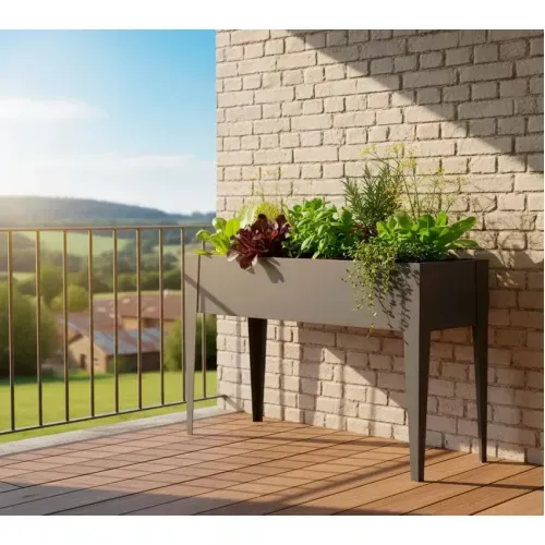Westmann Vedura M | Balkonska povišena gredica | 60 L | 30x100x80 cm | Antracit - BRANDED IN GERMANY Cijena
