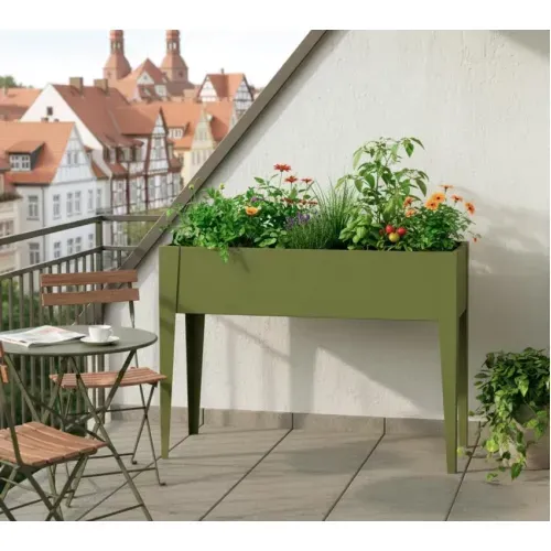 Westmann Vedura M | Balkonska povišena gredica | 60 L | 30x100x80 cm | Maslinasto zelena - BRANDED IN GERMANY Cijena