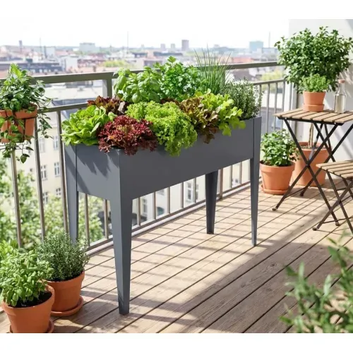 Westmann Vedura L | Balkonska povišena gredica | 90 L | 40x109x80 cm | Antracit - BRANDED IN GERMANY Cijena