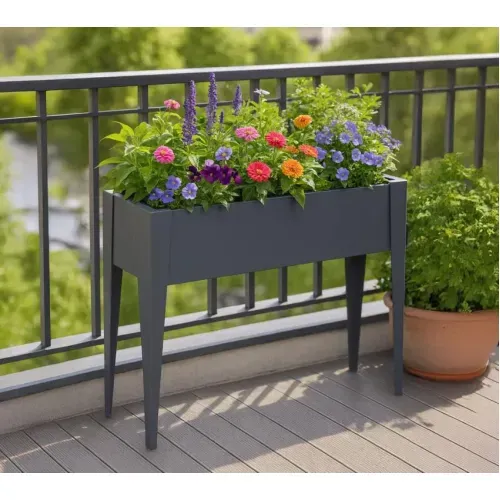 Westmann Vedura L | Balkonska povišena gredica | 90 L | 40x109x80 cm | Antracit - BRANDED IN GERMANY Cijena
