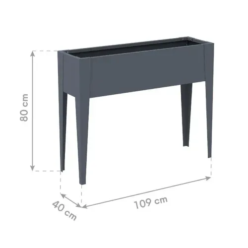 Westmann Vedura L | Balkonska povišena gredica | 90 L | 40x109x80 cm | Antracit - BRANDED IN GERMANY Cijena