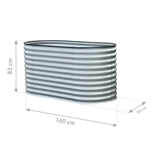 Westmann Grow Faster S | Metalna povišena gredica | 1049 L | Srebrna - BRANDED IN GERMANY Cijena