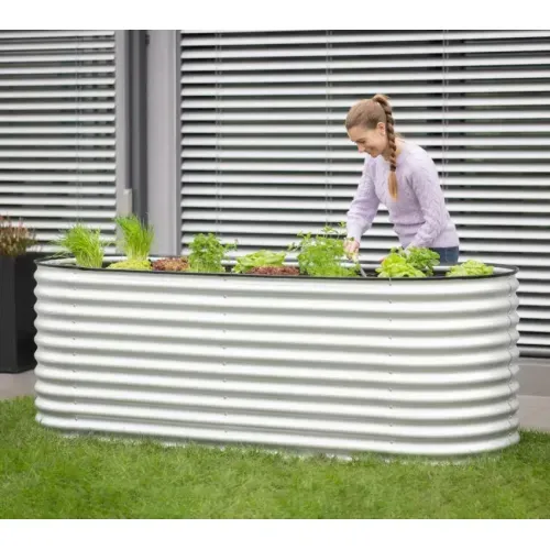 Westmann Grow Faster M | Metalna povišena gredica | 1570 L | Srebrna - BRANDED IN GERMANY Cijena