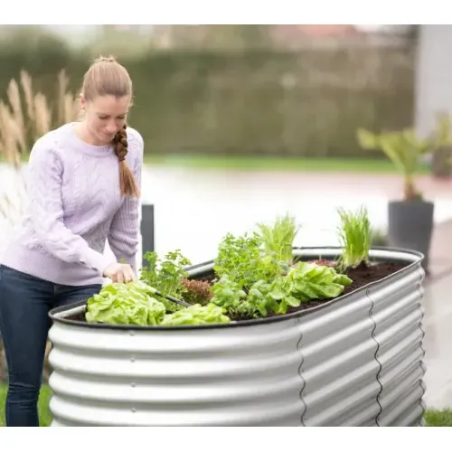 Westmann Grow Faster M | Metalna povišena gredica | 1570 L | Srebrna - BRANDED IN GERMANY Cijena