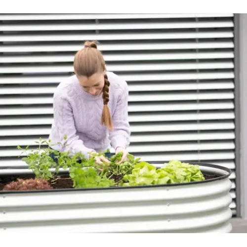 Westmann Grow Faster M | Metalna povišena gredica | 1570 L | Srebrna - BRANDED IN GERMANY Cijena