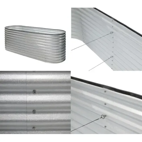 Westmann Grow Faster M | Metalna povišena gredica | 1570 L | Srebrna - BRANDED IN GERMANY Cijena
