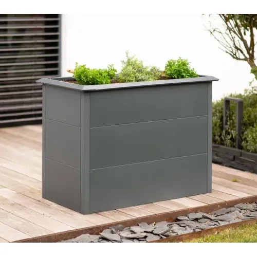 Westmann Primus M | Metalna povišena gredica sa zaštitom od puževa | 385 L | Antracit - BRANDED IN GERMANY Cijena