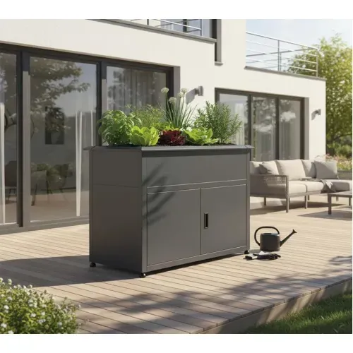 Westmann Plexa | Metalna povišena gredica sa spremnikom | Antracit - BRANDED IN GERMANY Cijena