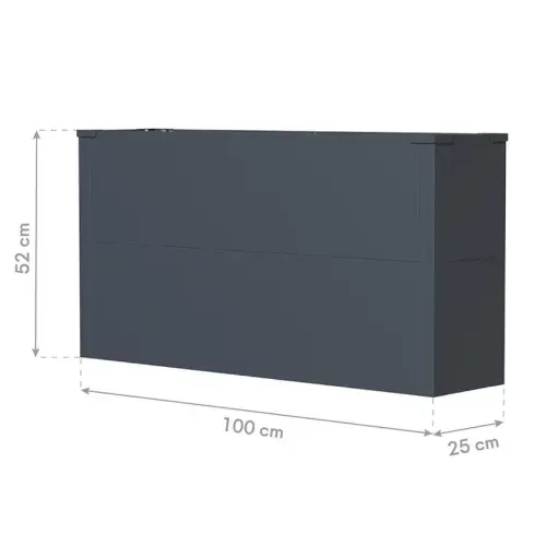 Westmann Talus L | Metalna pravokutna žardinjera | 130 L | Antracit - BRANDED IN GERMANY Cijena