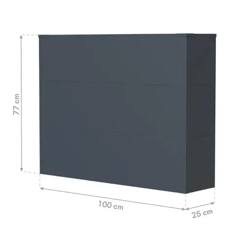 Westmann Talus XL | Metalna pravokutna žardinjera | 193 L | Antracit - BRANDED IN GERMANY Cijena