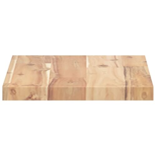 Plutajuće police 4 kom 60x20x2 cm Neobrađeno puno drvo akacije - Prirodna 60 x 20 x 2 cm 4 1 Cijena