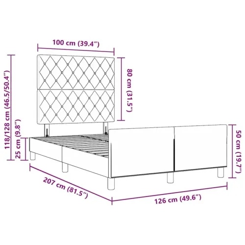 Box spring krevet s uzglavljem Crna 120 x 200 cm Baršun - Crna 120 x 190 cm Kristal s dugmadima Cijena