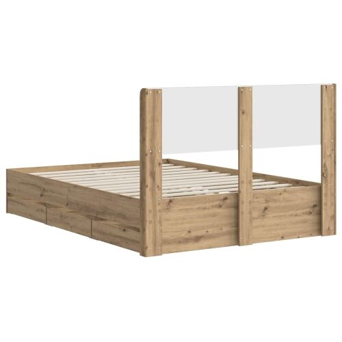 Okvir za krevet s pohranom i uzglavljem Artisan Oak Cijena