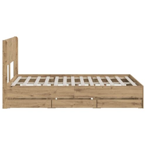 Okvir za krevet s pohranom i uzglavljem Artisan Oak Cijena