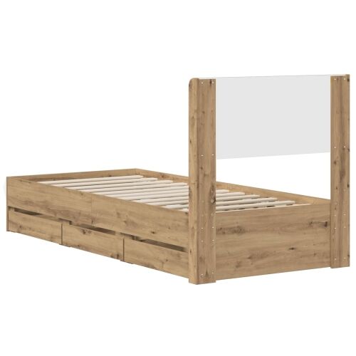 Okvir za krevet s pohranom i uzglavljem Artisan Oak Cijena
