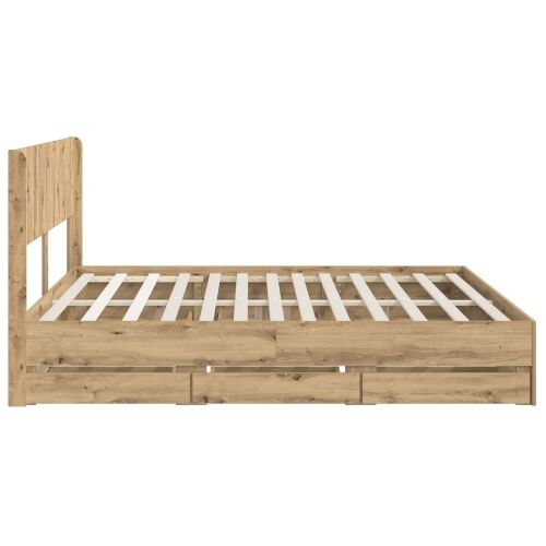Okvir za krevet s pohranom i uzglavljem Artisan Oak Cijena
