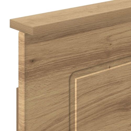 Bed Frame with Storage and Headboard Artisan Oak 180 x 200 cm Cijena