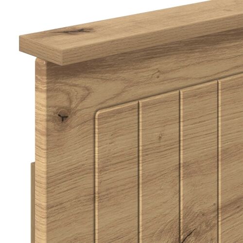 Bed Frame with Storage and Headboard Artisan Oak 180 x 200 cm Cijena