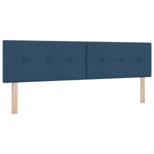 Boxspring krevet s madracem Plava 180 x 200 cm Tkanina - Plava 180 x 200 cm Prošiveno gumbima Cijena