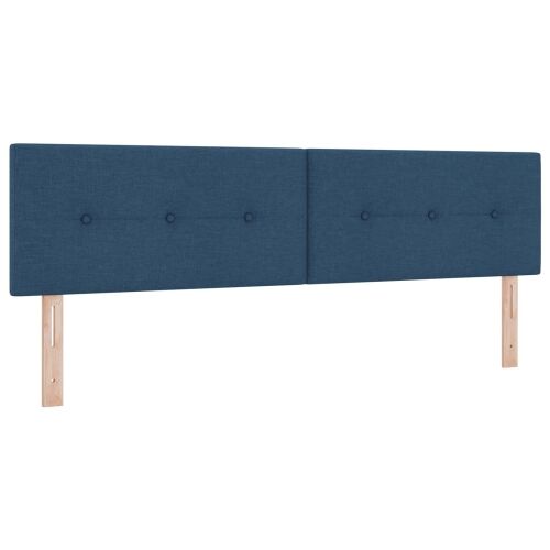 Podesivi krevet s madracem s uzglavljem 2 kom. Plava Tkanina - Plava 180 x 200 cm Prošiveno gumbima Cijena