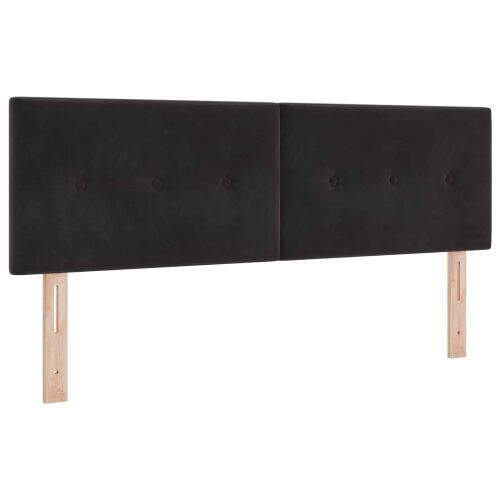 Krevet od pjene s madracem i LED-om Crna 160 x 200 cm Baršun - Crna 160 x 200 cm Prošiveno gumbima Cijena