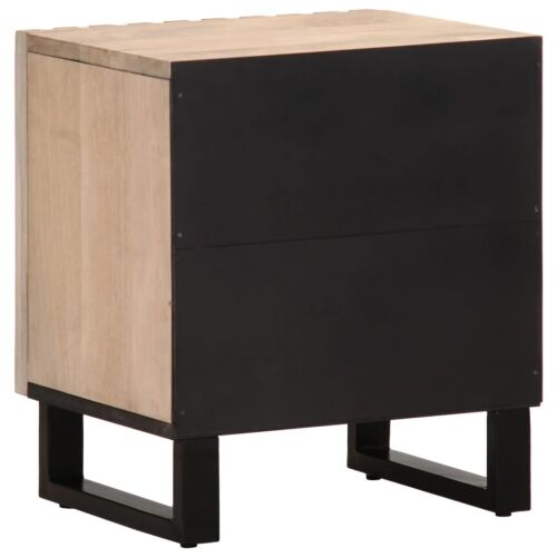 Noćni ormarići 2 kom 40x34x46 cm masivno izbijeljeno drvo manga - 2 Masivno izbijeljeno drvo 2 Masivno izbijeljeno drvo Cijena