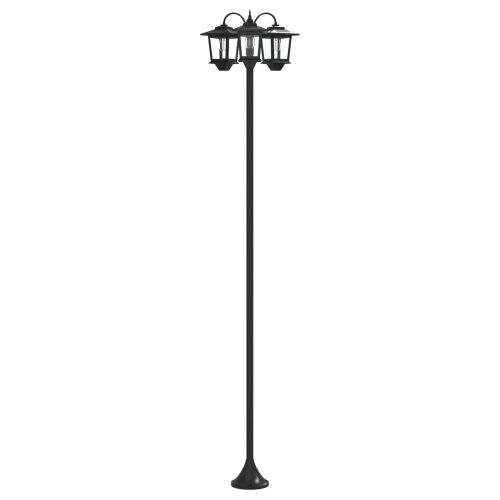 Lampa sa tri glave Crna 16 x 16 x 187 cm Aluminij i ABS - Lampion bez uzorka (bez lonca) Cijena