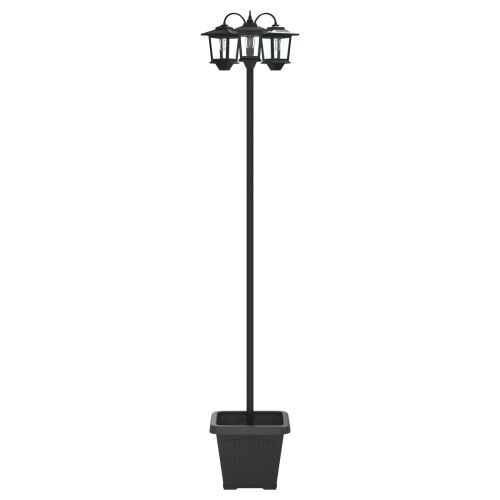 Lampion sa 3 glave s posadnikom Crna 32 x 32 x 188 cm - Neuzorkovana lampion (s posudom) Cijena