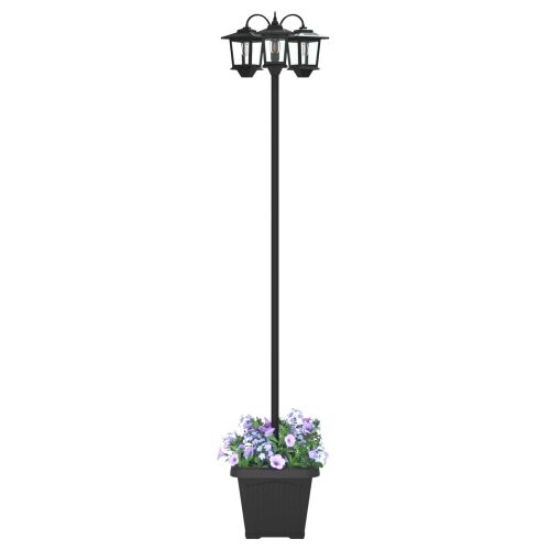 Lampion sa 3 glave s posadnikom Crna 32 x 32 x 188 cm - Neuzorkovana lampion (s posudom) Cijena