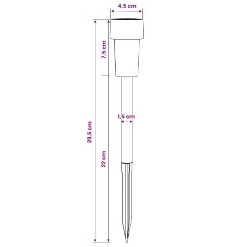 Solarna svjetla za vanjsku upotrebu s tlošcem 24 kom. 29,5 cm - 24 Cijena