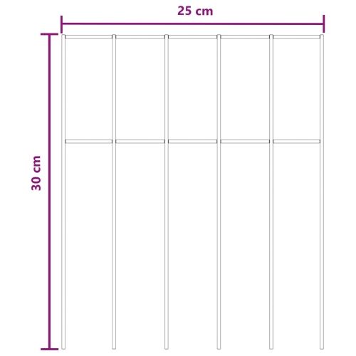 Panel vrtne ograde 12 kom. 25 x 30 cm Pocinčani čelik Srebrna - 25 cm 12 5 x 10 cm Cijena