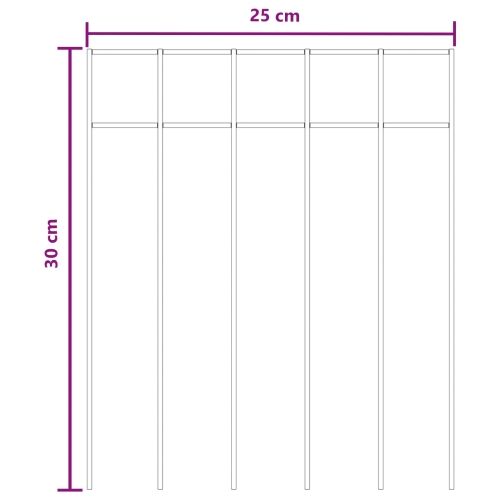 Panel vrtne ograde 48 kom. 25 x 30 cm Pocinčani čelik Srebrna - 25 cm 48 5 x 5 cm Cijena