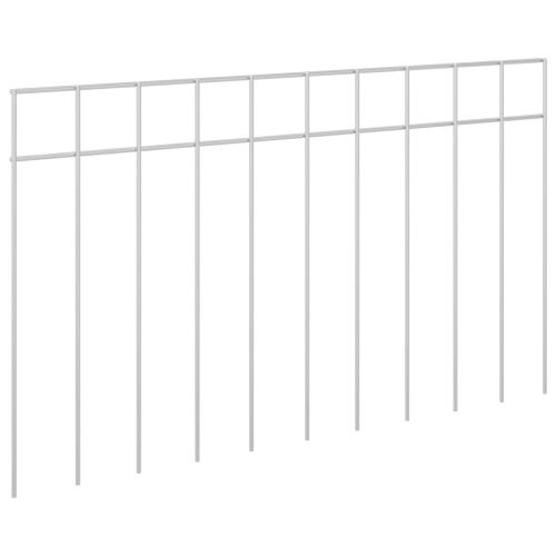Panel vrtne ograde 12 kom. 50 x 30 cm Pocinčani čelik Srebrna - 50 cm 12 5 x 5 cm Cijena
