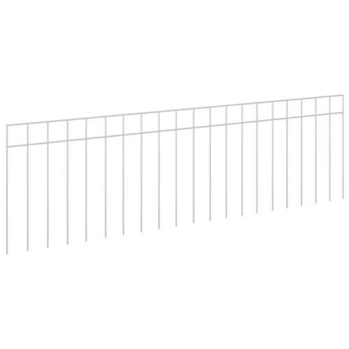Panel vrtne ograde 24 kom. 100 x 30 cm Pocinčani čelik Srebrna - 100 cm 24 5 x 5 cm Cijena