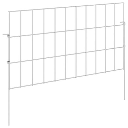 Ograda za vrt s kolčićima 12 kom. 55 x 30 cm Pocinčani čelik - 55 x 30 cm 12 Cijena