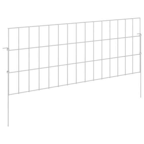Ograda za vrt s kolčićima 24 kom. 75 x 30 cm Pocinčani čelik - 75 x 30 cm 24 Cijena