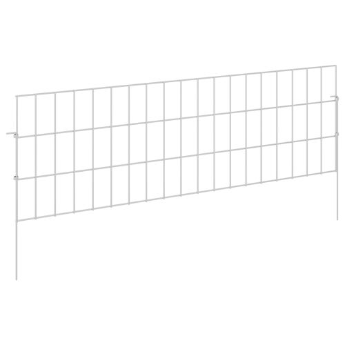 Ograda za vrt s kolčićima 24 kom. 95 x 30 cm Pocinčani čelik - 95 x 30 cm 24 Cijena