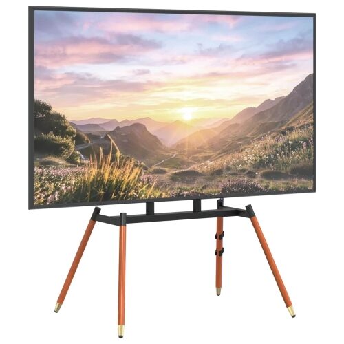 Stalak za TV na stalku za 37-86 Inch Screen Max VESA 400x600mm - Crna i tamna orahova boja u spreju s 4 noge (kompaktne vertikal Cijena
