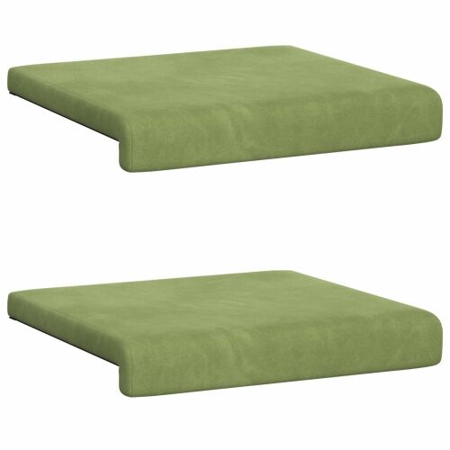 Jastučić za klupu 2 kom. Baršun Svijetlo zelena Dubina 35 cm - Svijetlo zelena 2 Cijena